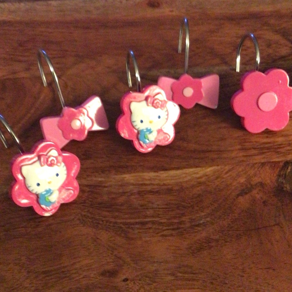 Hello Kitty Shower Curtain Hooks